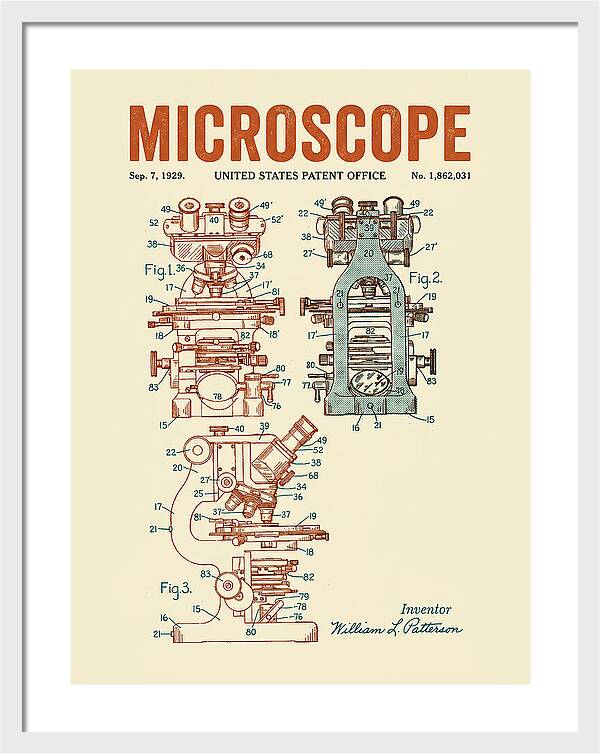 Microscope Retro Patent Us1862031a