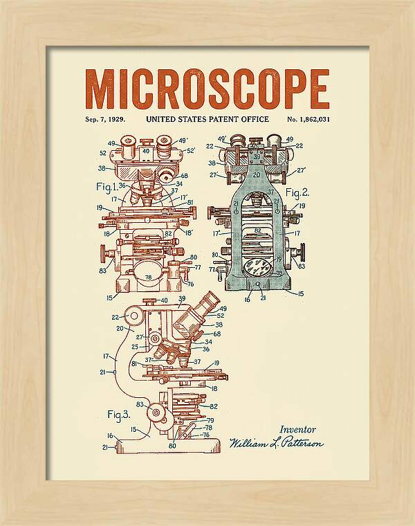 Microscope Retro Patent Us1862031a