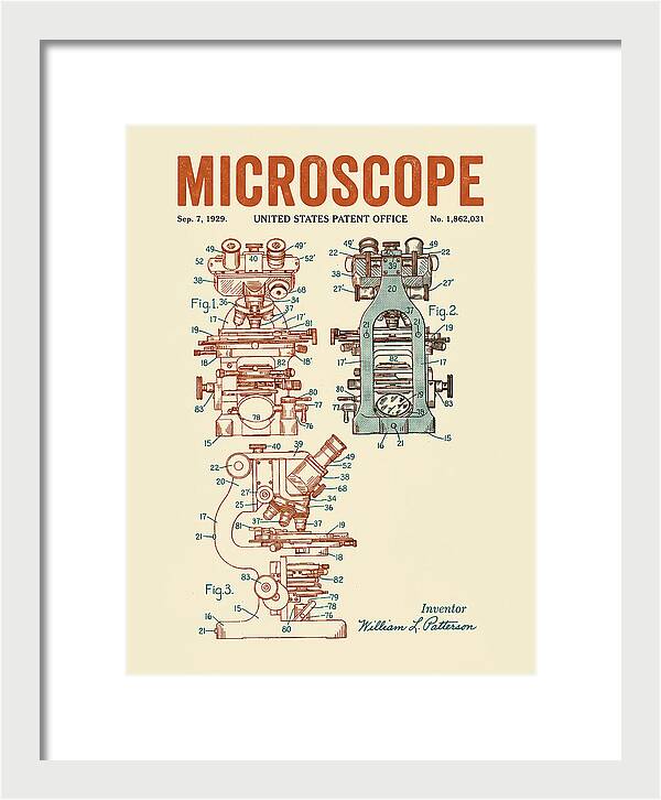 Microscope Retro Patent Us1862031a
