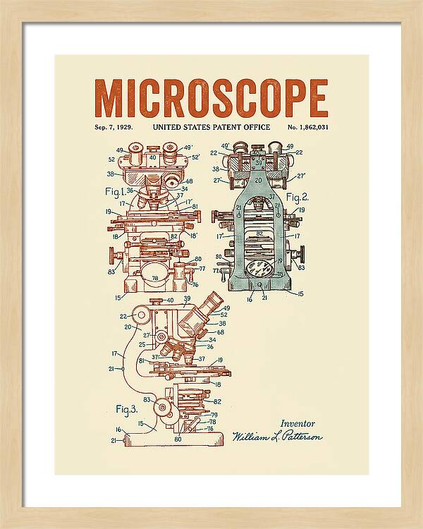 Microscope Retro Patent Us1862031a