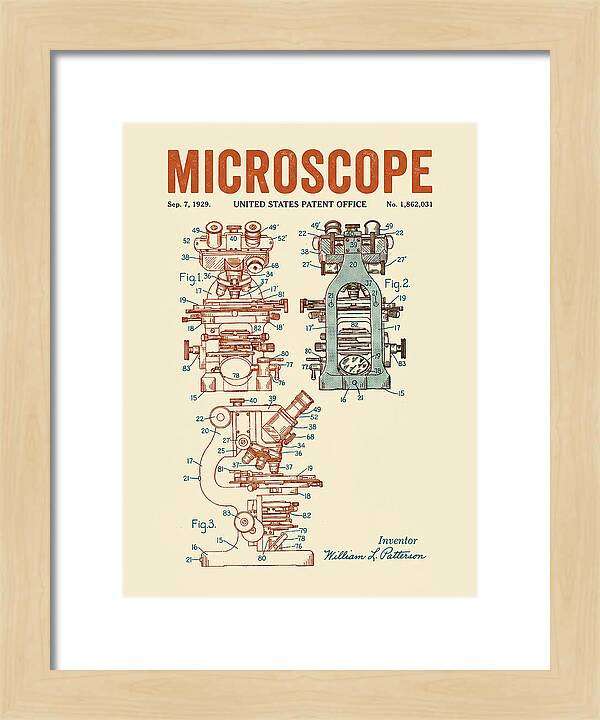 Microscope Retro Patent Us1862031a