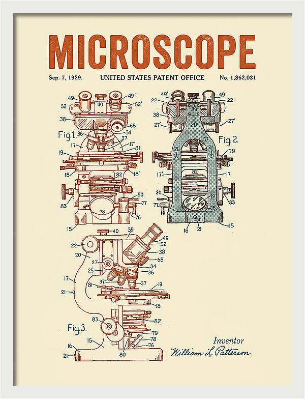Microscope Retro Patent Us1862031a