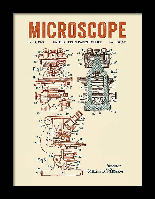 Microscope Retro Patent Us1862031a