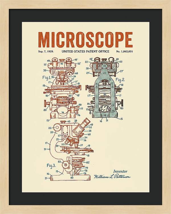 Microscope Retro Patent Us1862031a