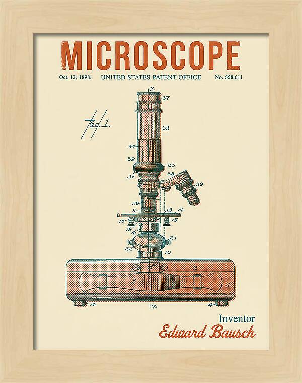 Microscope Retro Patent Us658611