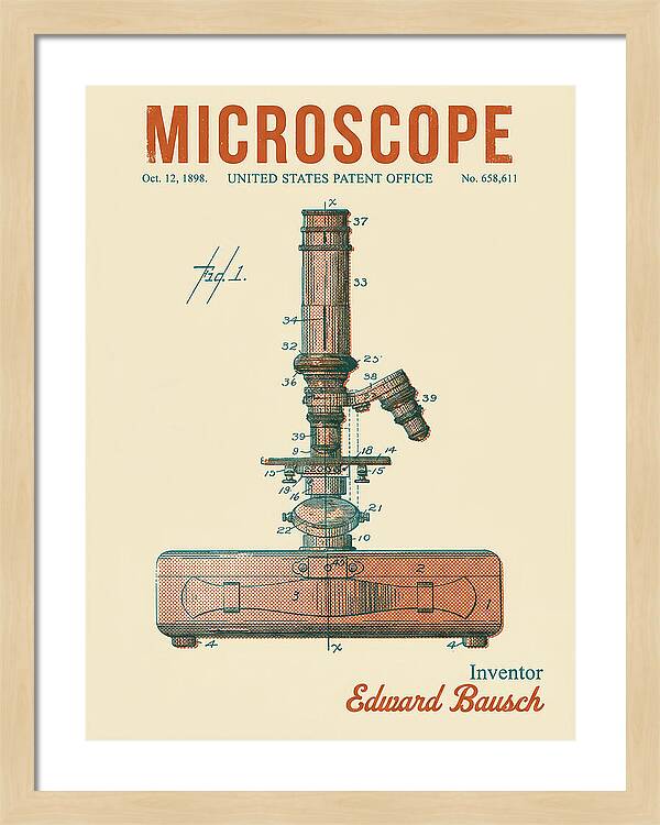 Microscope Retro Patent Us658611
