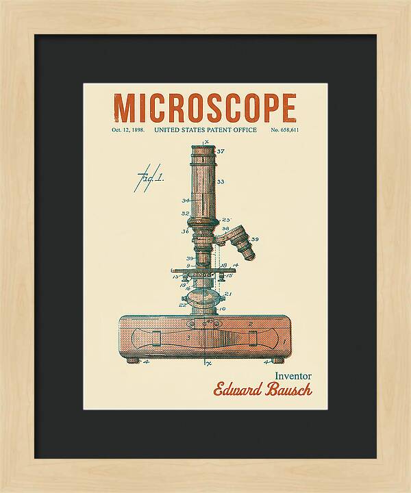 Microscope Retro Patent Us658611