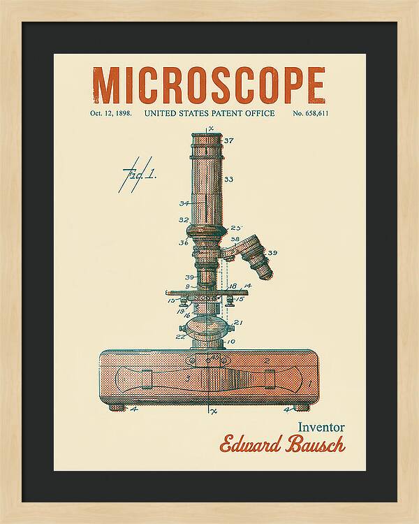 Microscope Retro Patent Us658611