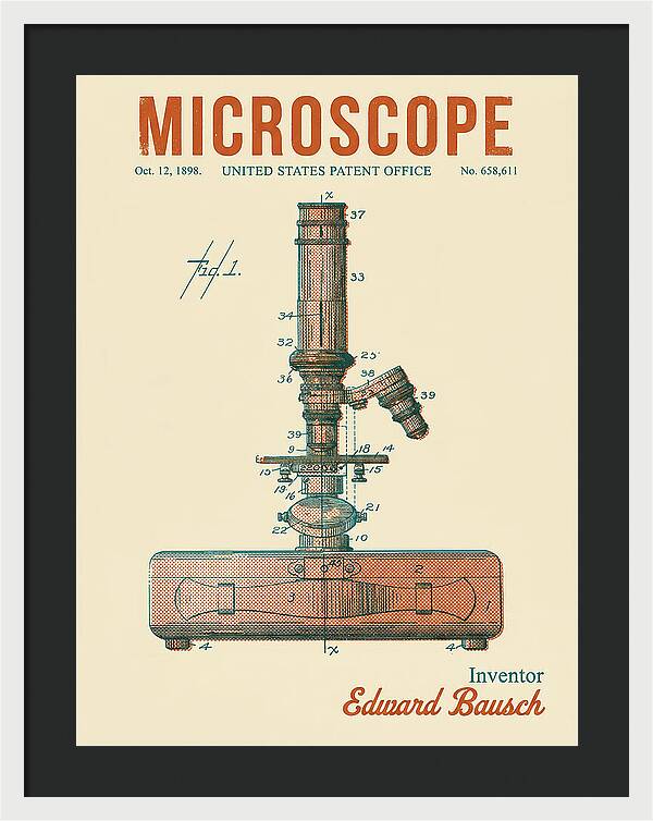 Microscope Retro Patent Us658611