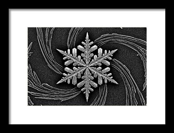 Microscopic Snowflake Crystal