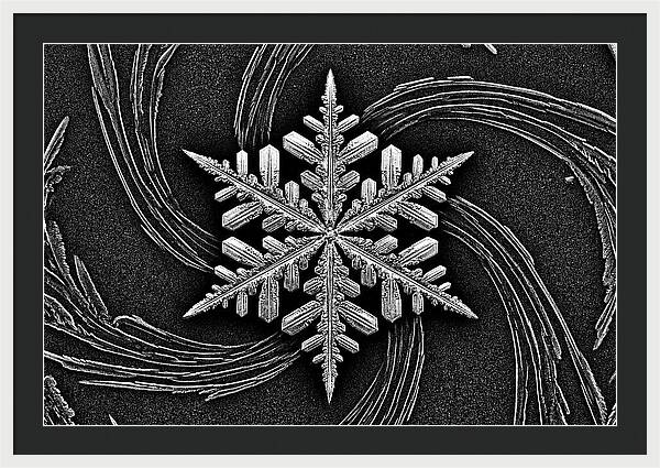 Microscopic Snowflake Crystal
