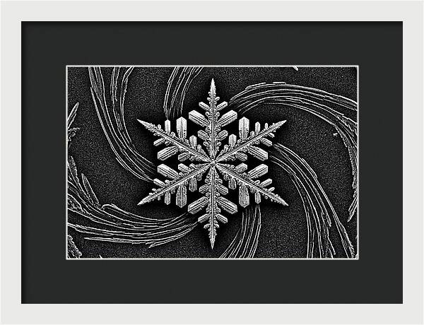 Microscopic Snowflake Crystal