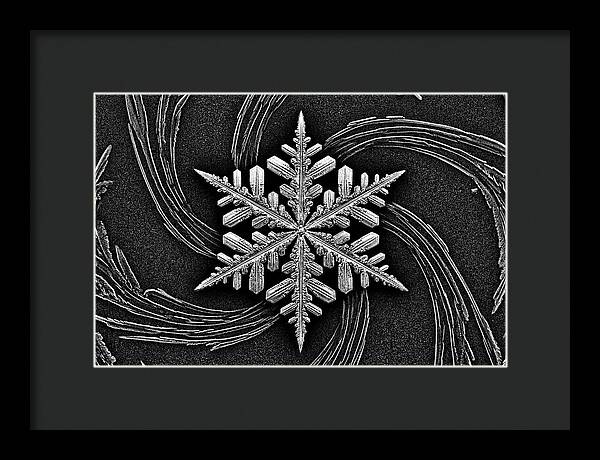 Microscopic Snowflake Crystal