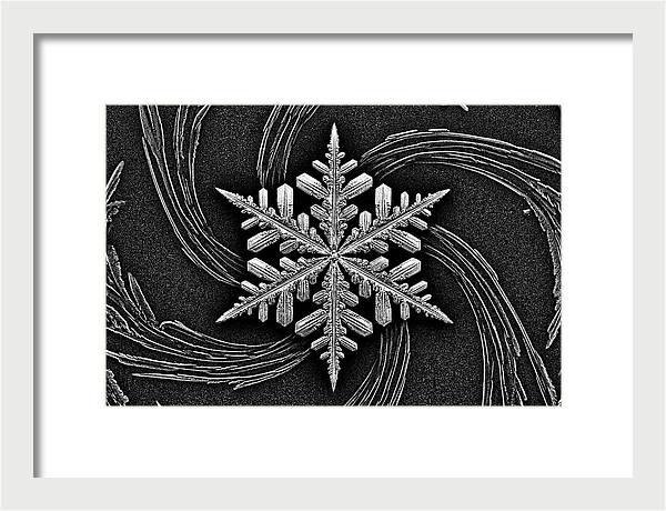 Microscopic Snowflake Crystal