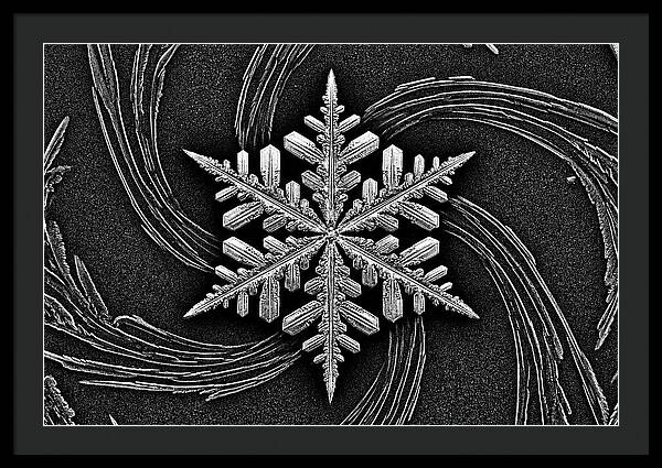 Microscopic Snowflake Crystal