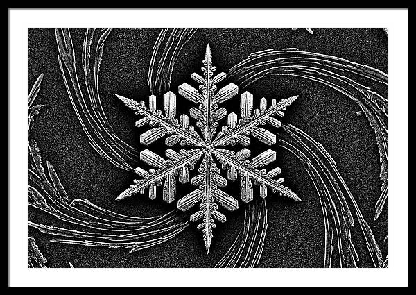 Microscopic Snowflake Crystal
