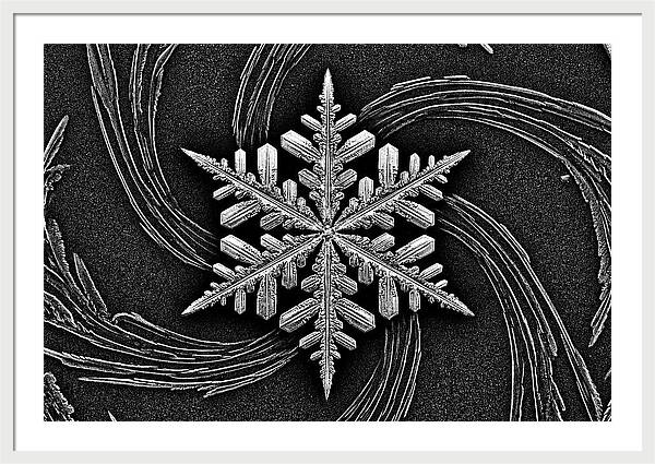 Microscopic Snowflake Crystal