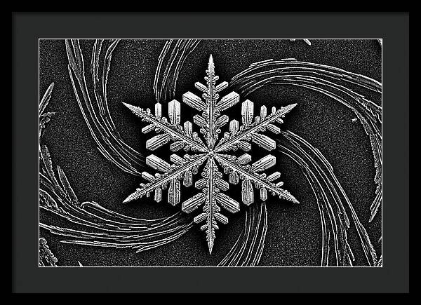 Microscopic Snowflake Crystal