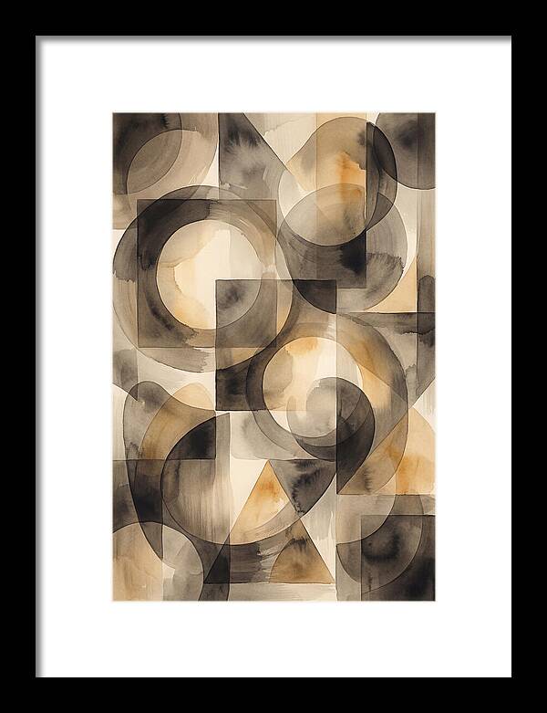 Mid Century Modern Geometric Harmony