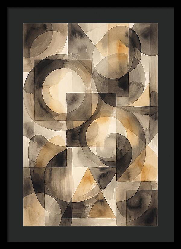 Mid Century Modern Geometric Harmony