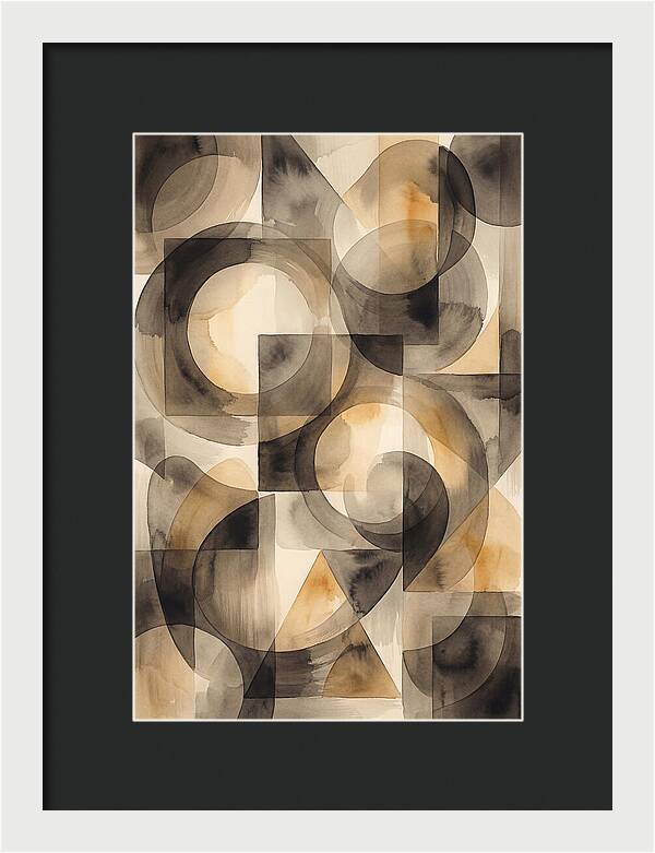 Mid Century Modern Geometric Harmony