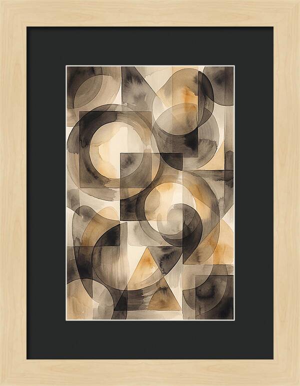 Mid Century Modern Geometric Harmony