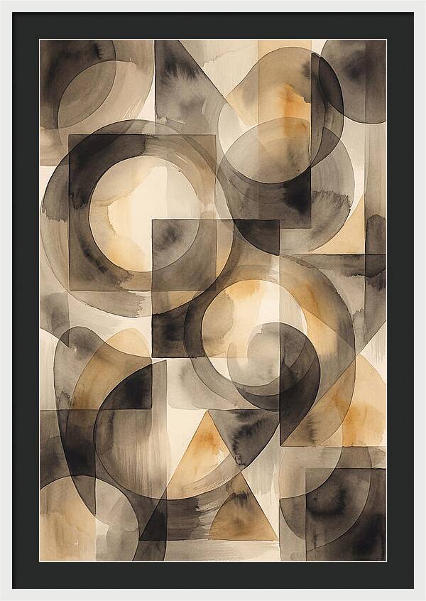 Mid Century Modern Geometric Harmony