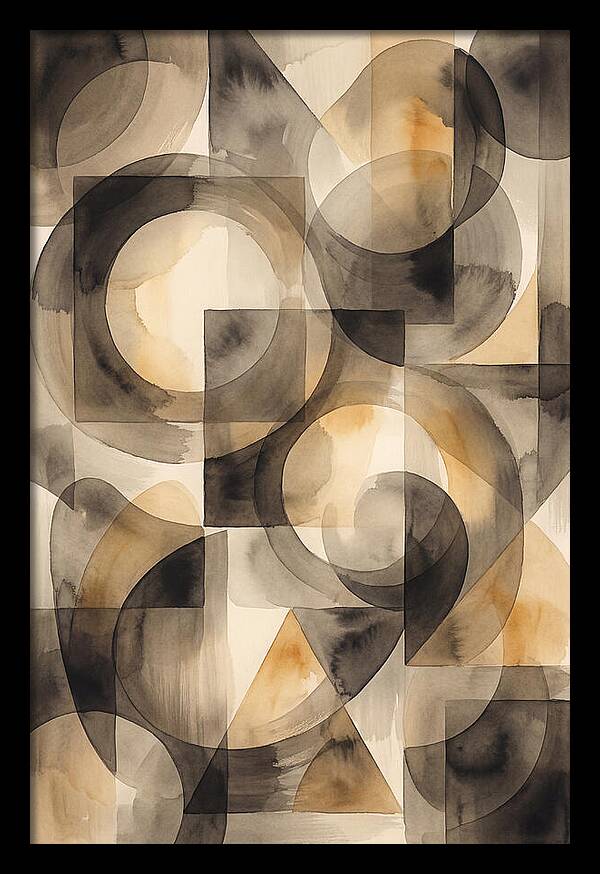 Mid Century Modern Geometric Harmony