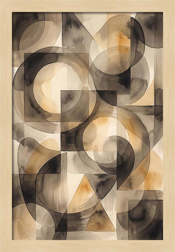 Mid Century Modern Geometric Harmony