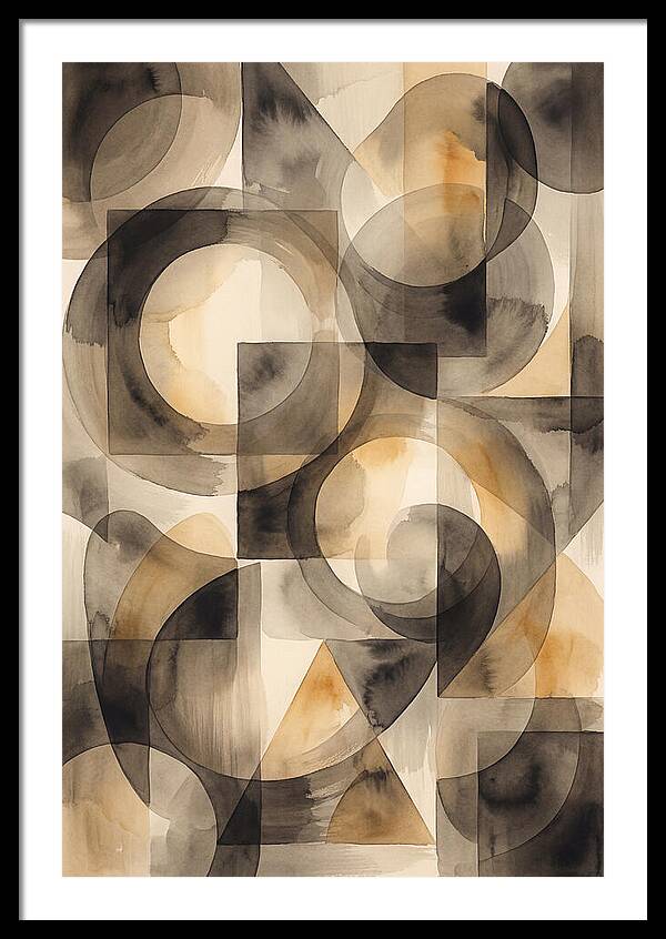 Mid Century Modern Geometric Harmony