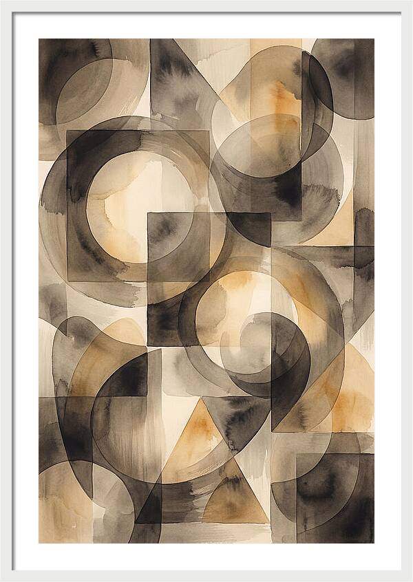 Mid Century Modern Geometric Harmony
