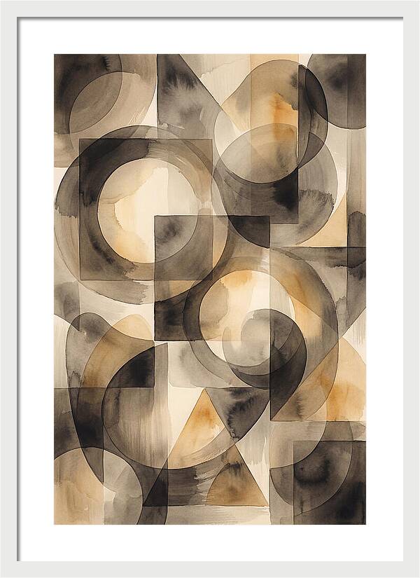 Mid Century Modern Geometric Harmony