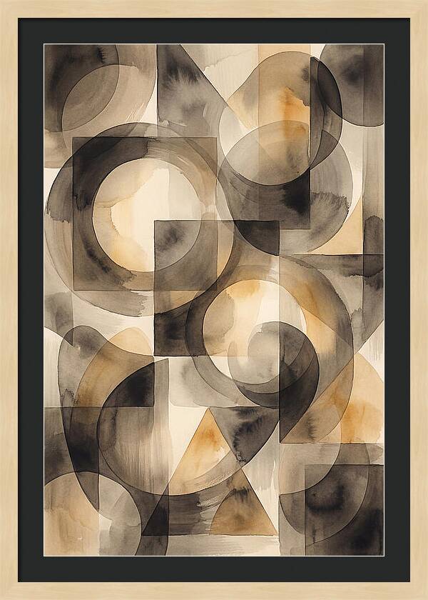 Mid Century Modern Geometric Harmony