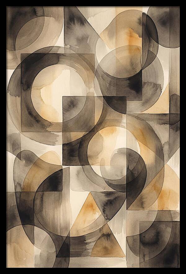 Mid Century Modern Geometric Harmony