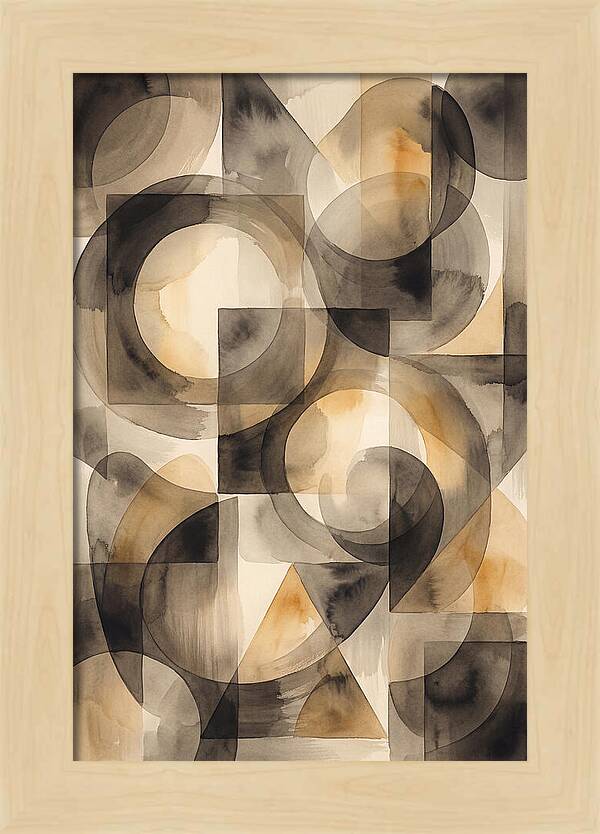 Mid Century Modern Geometric Harmony