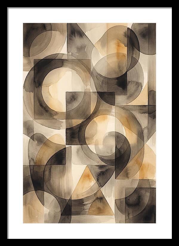 Mid Century Modern Geometric Harmony