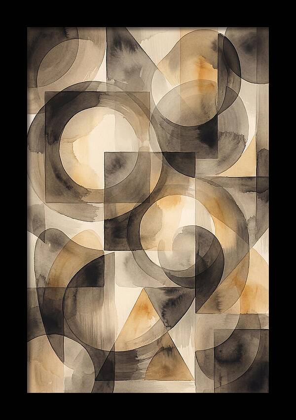 Mid Century Modern Geometric Harmony