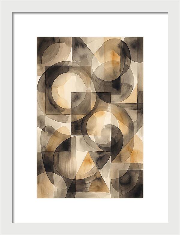 Mid Century Modern Geometric Harmony