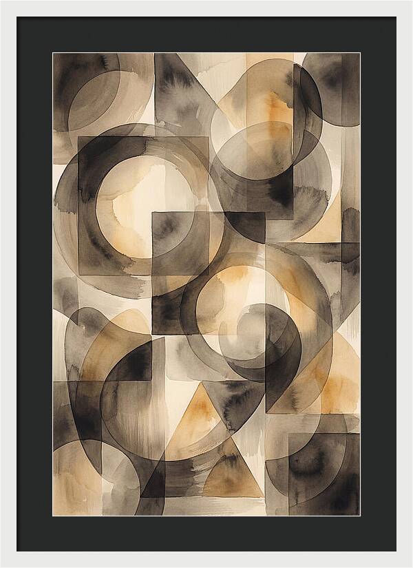 Mid Century Modern Geometric Harmony