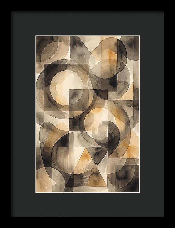 Mid Century Modern Geometric Harmony