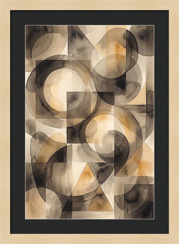 Mid Century Modern Geometric Harmony
