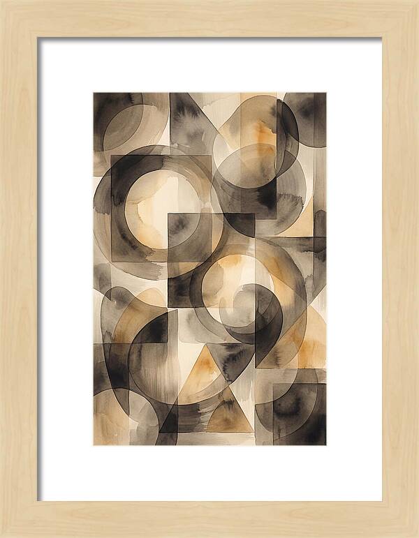 Mid Century Modern Geometric Harmony