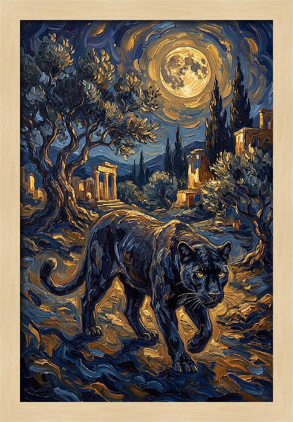 Midnight Panther In The Mediterranean