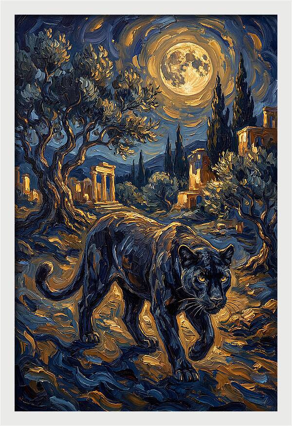 Midnight Panther In The Mediterranean