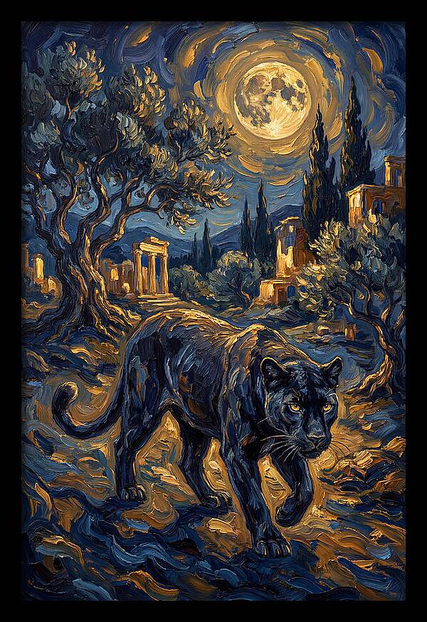 Midnight Panther In The Mediterranean