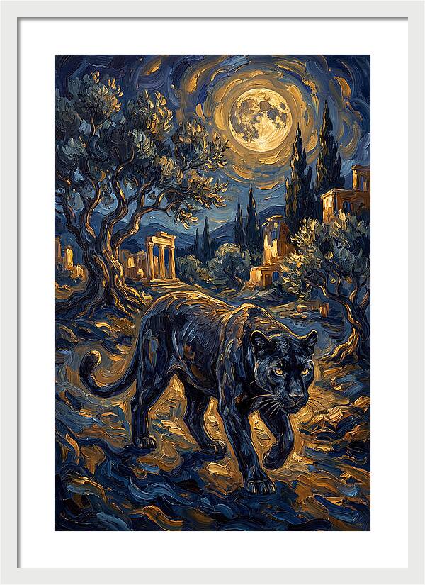 Midnight Panther In The Mediterranean