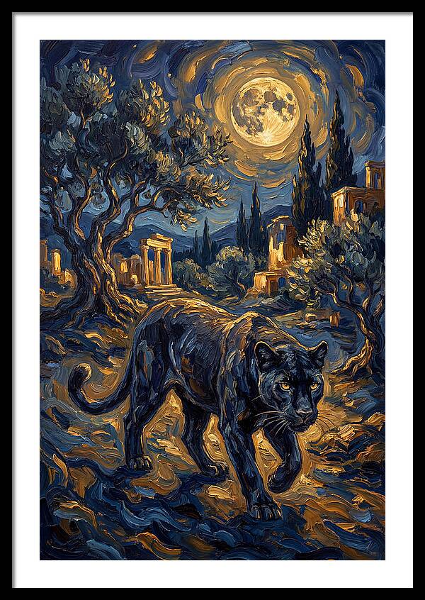 Midnight Panther In The Mediterranean
