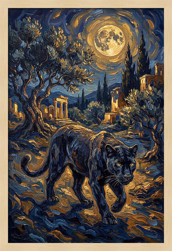 Midnight Panther In The Mediterranean
