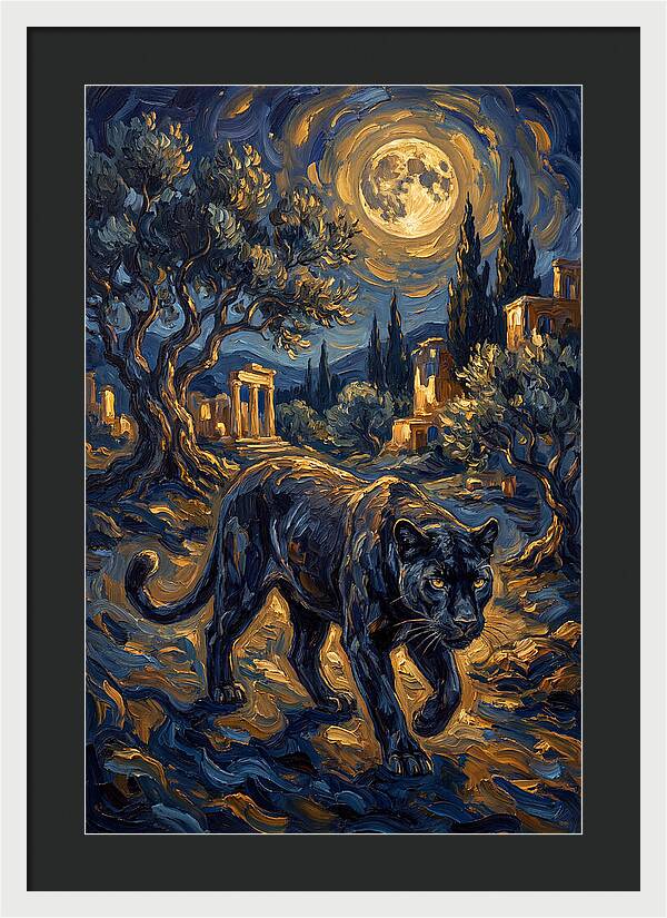 Midnight Panther In The Mediterranean