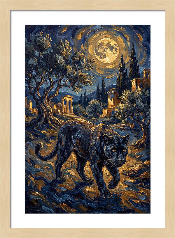 Midnight Panther In The Mediterranean